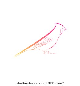 Simple Bird Line Art Design