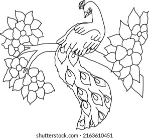 Simple Bird Line Art Design