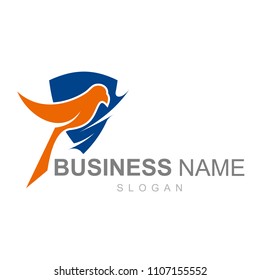 simple bird logo with attractive and modern look, logo ready to use