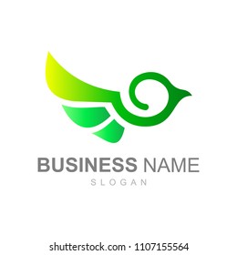 simple bird logo with attractive and modern look, logo ready to use