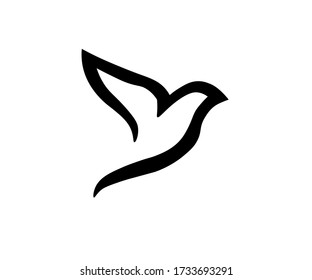 Simple bird logo design for company.