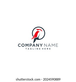 einfaches Logo-Design für Vögel. moderne abstrakte grafische Vorlage, Vektorgrafik.