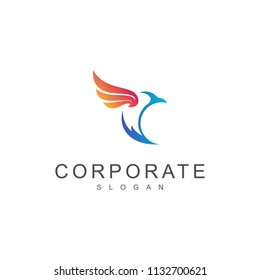 Simple Bird Logo Design Template