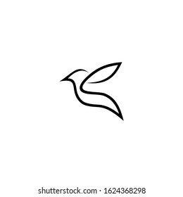 Simple bird logo design vector