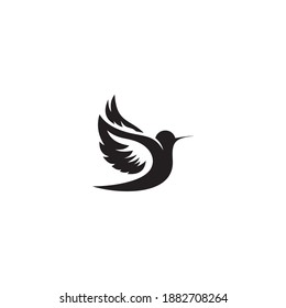 Simple bird logo design vector