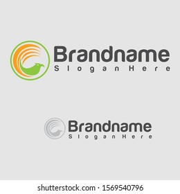 Simple bird logo, with a simple and elegant design
