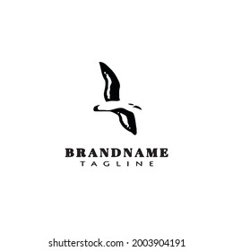 plantilla de diseño de icono de logotipo de pájaro simple ilustración de vector moderna