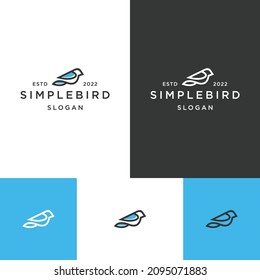 Simple Bird logo icon design template