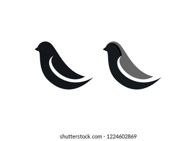 Simple Bird Logo Icon Vector