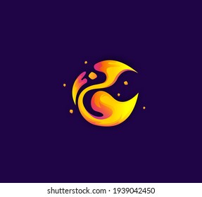 Simple Bird logo illustration design Suitable for Creative Industries, Multimedia, Entertainment,  Shops and related businesses.