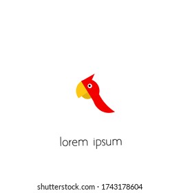 simple bird logo, logo illustration, suitable for design purposes.