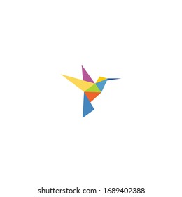 Simple Bird Logo many colors