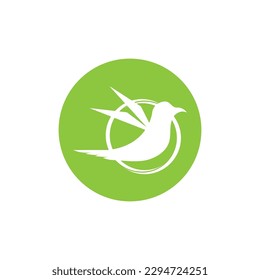 simple Bird logo and symbol vector illustration design