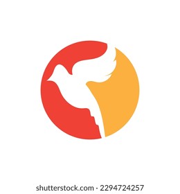 simple Bird logo and symbol vector illustration design