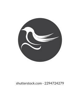 simple Bird logo and symbol vector illustration design