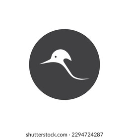 simple Bird logo and symbol vector illustration design