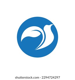 simple Bird logo and symbol vector illustration design