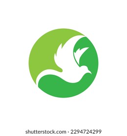 simple Bird logo and symbol vector illustration design