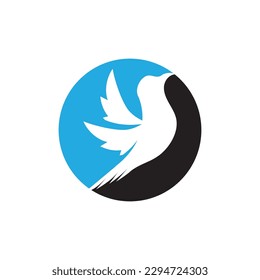 simple Bird logo and symbol vector illustration design