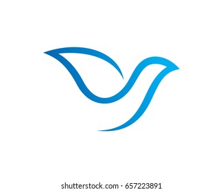 Simple Bird Logo Template Design Vector, Emblem, Design Concept, Creative Symbol, Icon