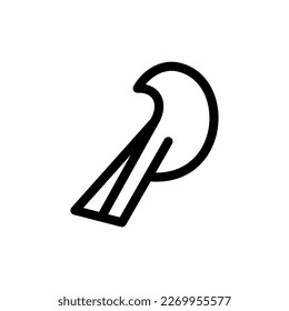 Einfaches Design für kreatives Vogel-minimalistisches Logo