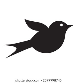 simple bird silhouette illustration design