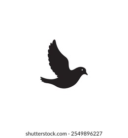 Simples pássaro silhueta vetor Estilo com fundo branco
