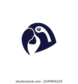 Simple Bird silhouette vector Style with white background
