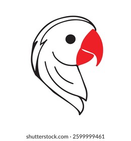 simple bird tattoo illustration design