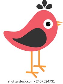 Simple Bird vector colorfull design