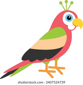 Diseño de color simple vector de aves