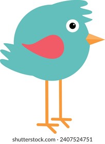 Simple Bird vector colorfull design