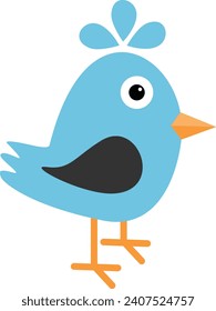 Simple Bird vector colorfull design