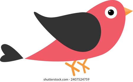 Simple Bird vector colorfull design