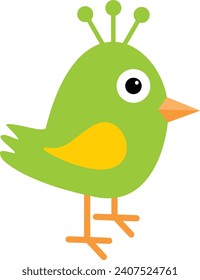 Diseño de color simple vector de aves