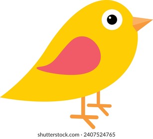 Simple Bird vector colorfull design