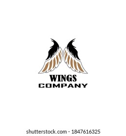 simple bird wing design logo