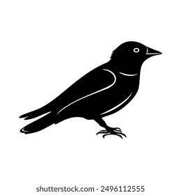 Logotipo de Vector de ilustración de pájaros simples