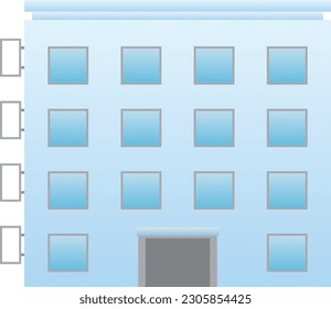 A simple bird's-eye view of a city building