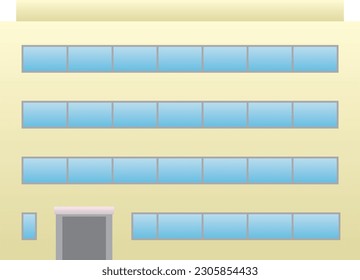 A simple bird's-eye view of a city building