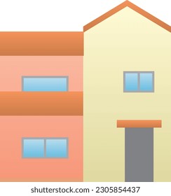 La vista de pájaro de un edificio urbano