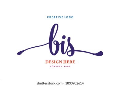 simple BIS lettering logo is easy to understand, simple and authoritative
