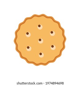 Simple biscuit icon. Food icon. Vector Illustration Eps10