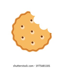 Simple biscuit icon. Food icon. Vector Illustration Eps10