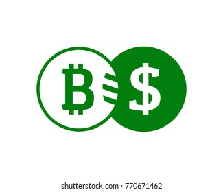 Simple Bitcoin and dollar