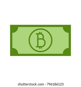 Simple Bitcoin Money Symbol Vector Illustration Graphic Design