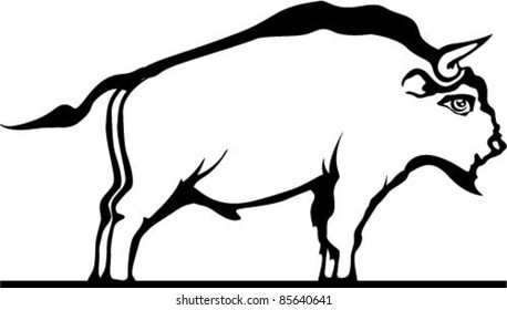 Simple Bizon Vector Art