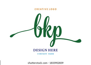 el sencillo logotipo de las letras de BKP es fácil de entender, sencillo y autoritario