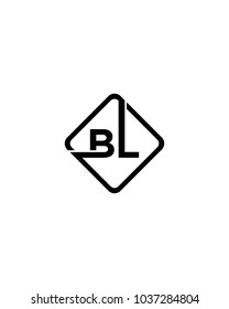 Simple BL initial Logo design template vector illustration