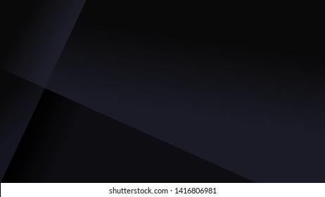 Simple black abstract gradient geometric background and space for text 